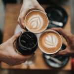 Premium espresso coffee machine brewing a perfect shot of coffee